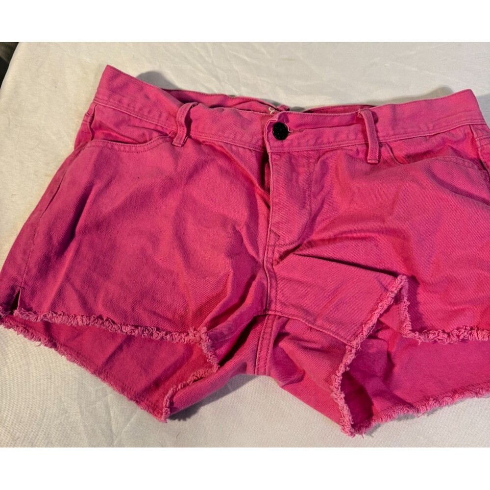 Coastal Cowgirl Hot Pink Denim Jean Shorts Soft Girl Women's 6 Small Coquette